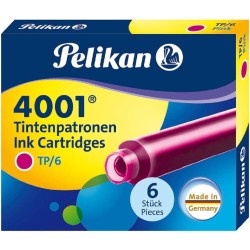 INCHIOSTRO PER STILOGRAFICA CARTUCCIA TP/6 4001 ROSA PELIKAN  6 RICARICHE
