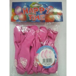 PALLONCINO 12'' IL MIO BATTESIMO ROSA 20PZ