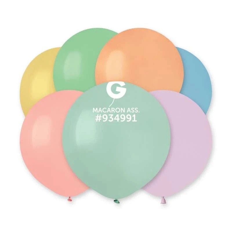 PALLONCINO 19'' G150 MACARON ASSORTITO 080M 25PZ