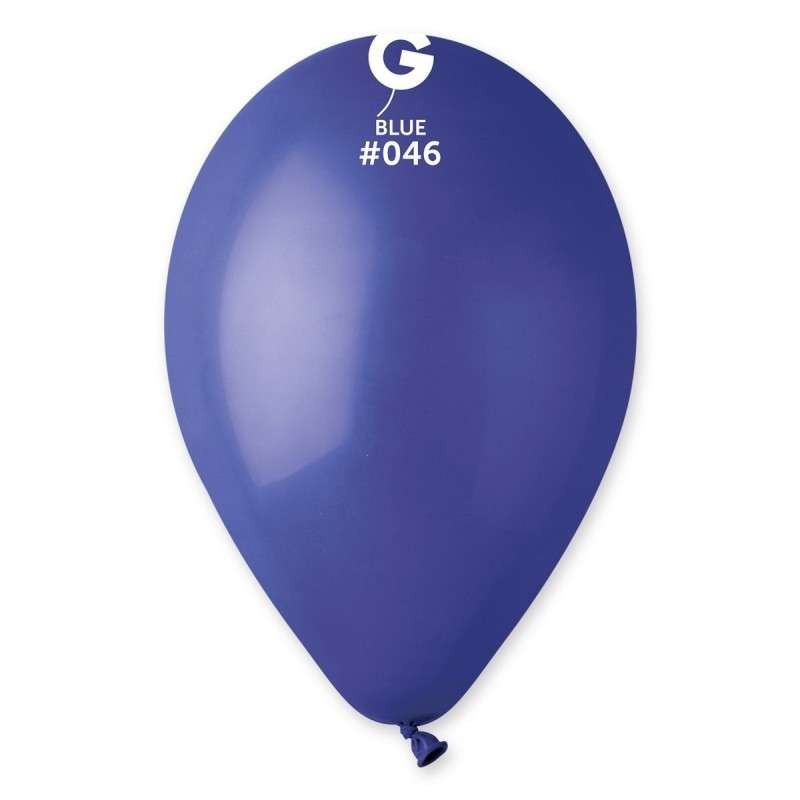 PALLONCINO 10'' G90 BLU 046 GEMAR 100PZ