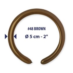 PALLONCINO 2'' MODELLABILE D4 MARRONE 048 GEMAR 100PZ
