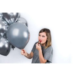 PALLONCINO 13'' GB120 SHINY SILVER 089 GEMAR 50PZ