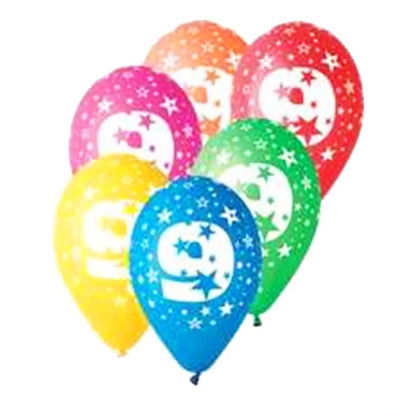 PALLONCINO 12'' N.9 ASSORTITI 10PZ