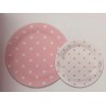 PIATTI DI CARTA POIS ROSA 18CM 20PZ