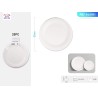 PIATTI DI CARTA MONOCOLORE BIANCO 23CM 20PZ