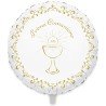 PALLONCINO 18" MYLAR PRIMA COMUNIONE ORO
