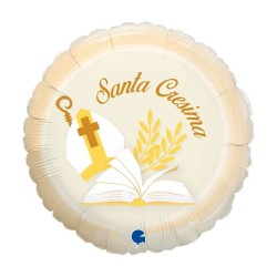 PALLONCINO 18" MYLAR SANTA...
