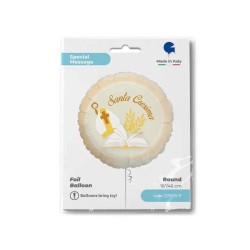 PALLONCINO 18" MYLAR SANTA CRESIMA