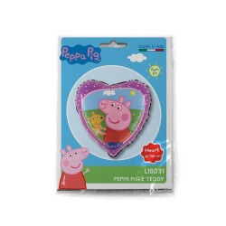 PALLONCINO 18" MYLAR CUORE PEPPA PIG HEART