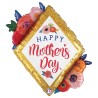 PALLONCINO 30" MYLAR SUPER SHAPE "MOTHER'S DAY FLOREAL DIAMOND"