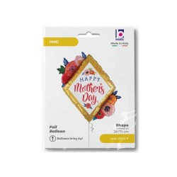 PALLONCINO 30" MYLAR SUPER SHAPE "MOTHER'S DAY FLOREAL DIAMOND"