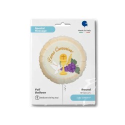 PALLONCINO 18" MYLAR PRIMA COMUNIONE